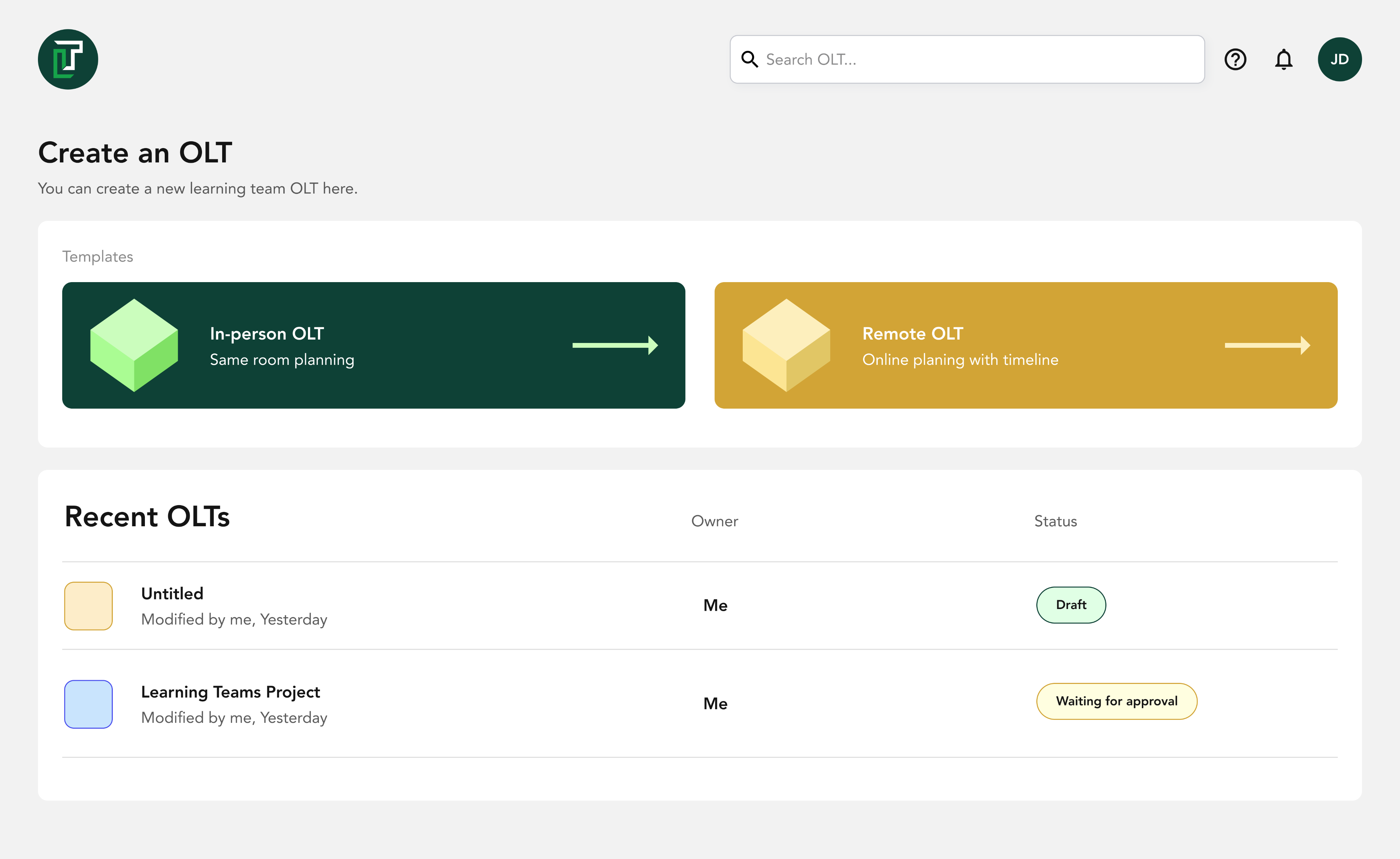 OLT software preview